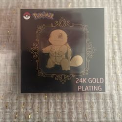 Pokemon 24k Gold Plating Squirtle 