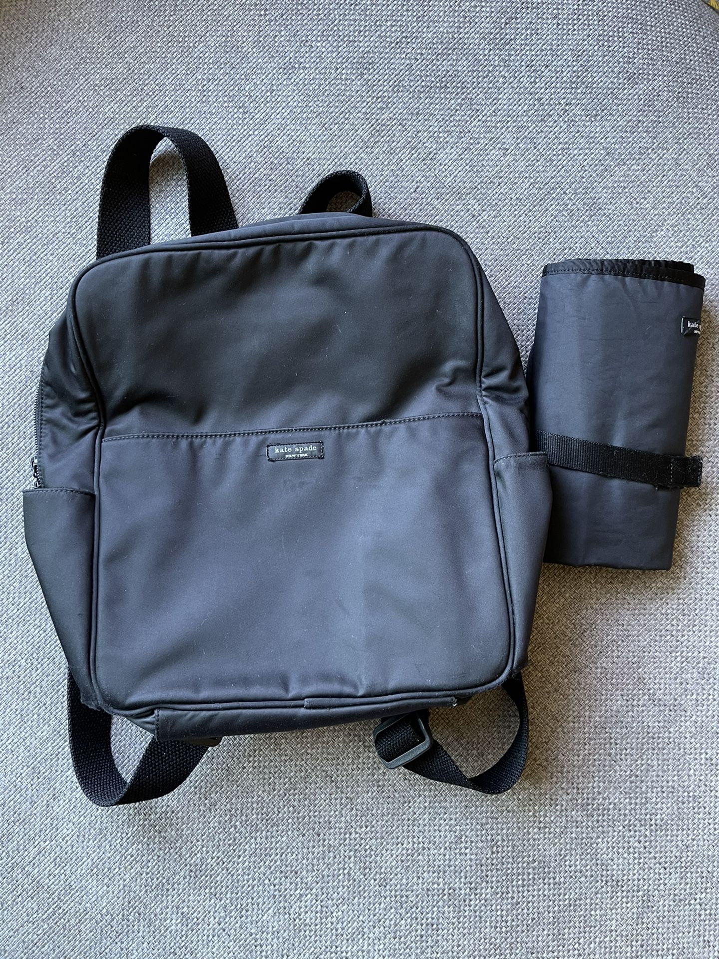 Kate Spade Black Backpack Diaper Bag - Main Image