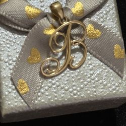 10k gold “B” initial
