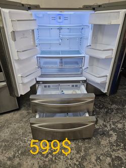 36" KENMORE ELITE 4 DOORS STAINLESS STEEL Ice Maker&Water Perfect Work Warranty Delivery Available Cold Ice Nevera Ice 36" KENMore Fridge