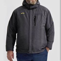GEMYSE Men's Ski Snow Jacket Warm Winter Waterproof Coat Snowboard Rain Jacket Hooded Windproof Wind