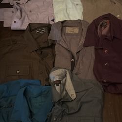 Men Dress Shirt Size Medium And Large 