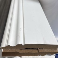 MDF Baseboard, Casing Crown Molding/ Molduras 3 1/2’ $0.68