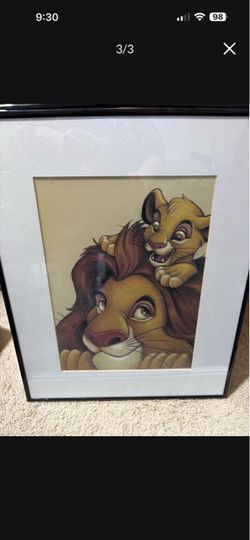 Adorable Disney framed pictures 🔥 price is for 1 each. Firm. Reduced
