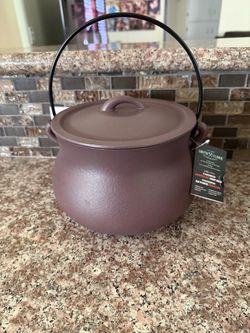 Brand New Smith Clark Viral Cast Iron Cauldron Plum Purple
