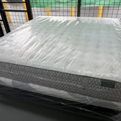 KING SIZE KLUFT AIRELOOM COPPERTECH SILVER (FIRM) MATTRESS & BOX SPRINGS BED SET