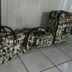 Vintage Elvis Luggage bag set
