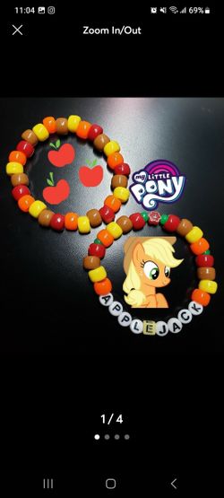 My Little Pony: Apple Jack Bracelet Set (Handmade)