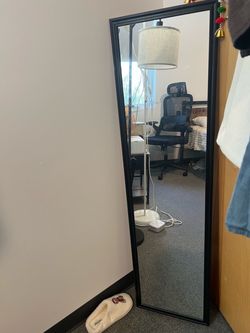Full Length Floor Mirror Black