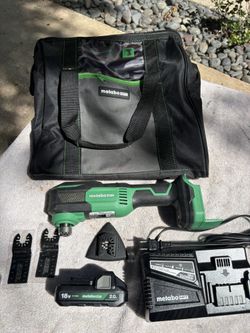 NEW Metabo HPT 18V Multivolt Cordless Multi-Tool Kit-CV18DA -Blades, Battery & Charger, Canvas Bag