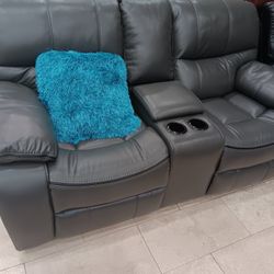 *It's Spring Again Sale*---Madrid Gray Leather Reclining Sofa/Loveseat Sets---Only $999---Limited Inventory!!!---No Credit Needed Financing Available 