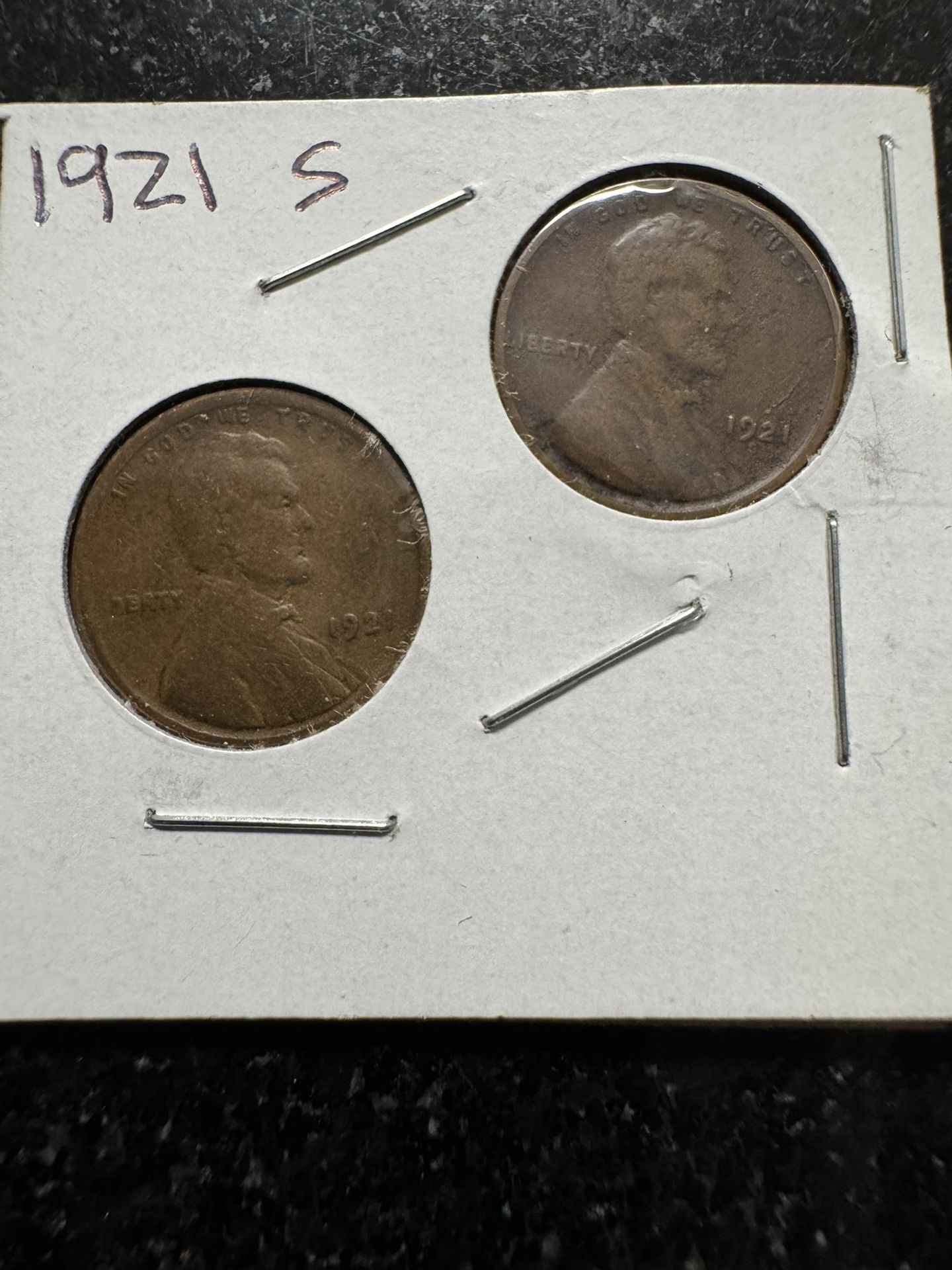 LINCOLN WHEATBACK CENTS 1921 & S Mints