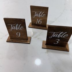Table Number