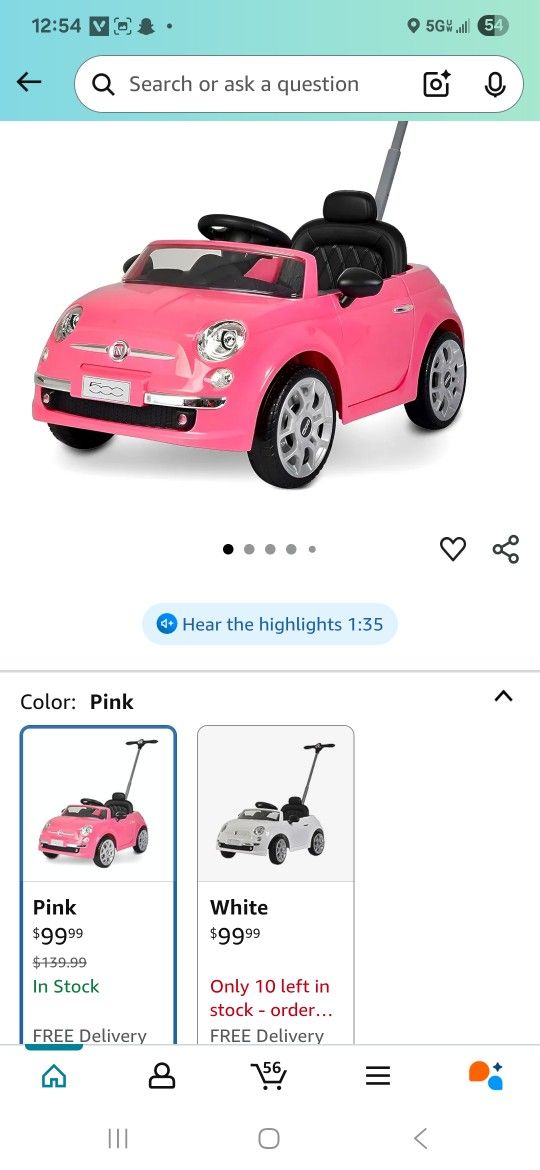 Fiat  Kids Toys