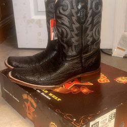 Rodeo square toe Leather Boots