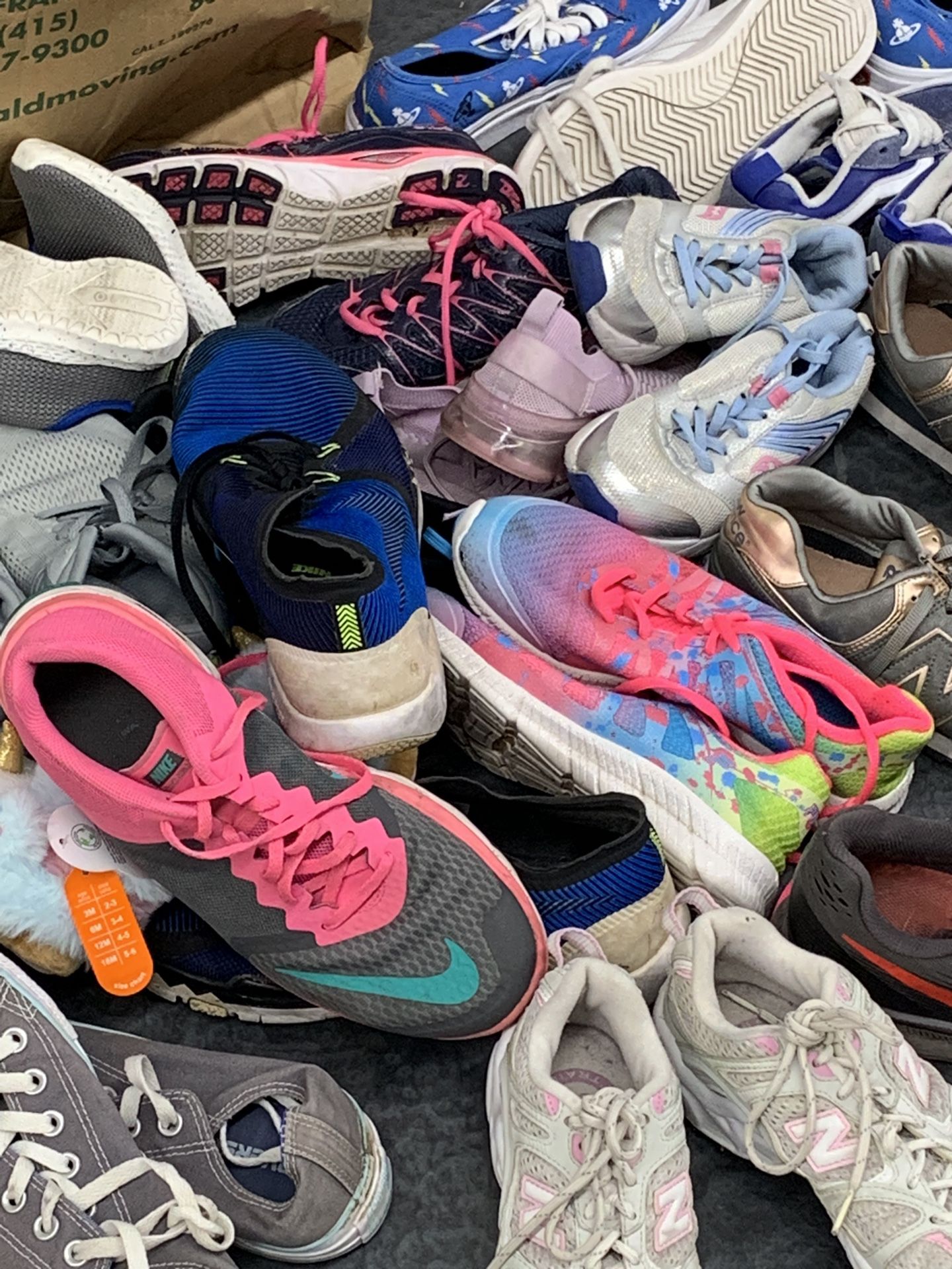 Bulk Lot of Used Sneakers – Great Brands, Various Sizes!