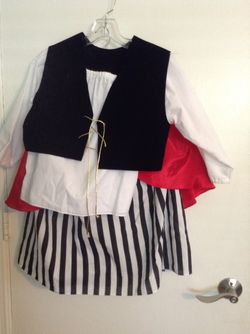 Pirate costume fabric, 5-8 year old size