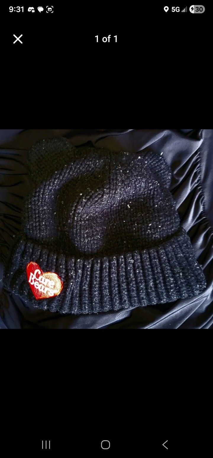 care bears beanie with bear ears