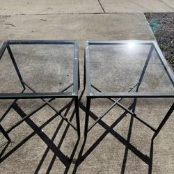 Glass End Tables 