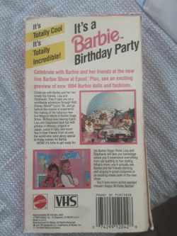 Barbie birthday party vhs hotsell