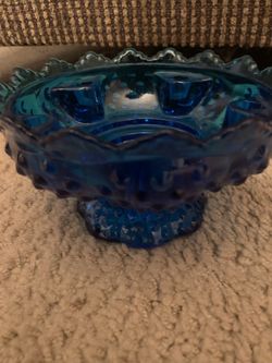 Fenton Glass Candle Bowl 