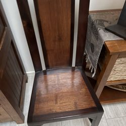 Asian style dining room chairs for sale.   4 of them