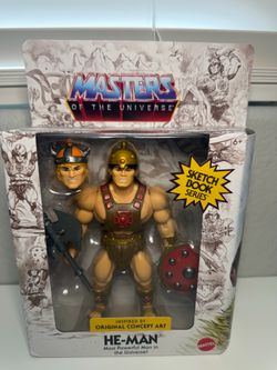 MATTEL 2025 MOTU ORIGINS SKETCHBOOK SERIES MUSCLOR HE-MAN ACTION FIGURE