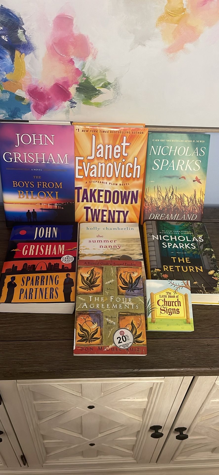 8 BOOKS. Hard And Soft Covers. 