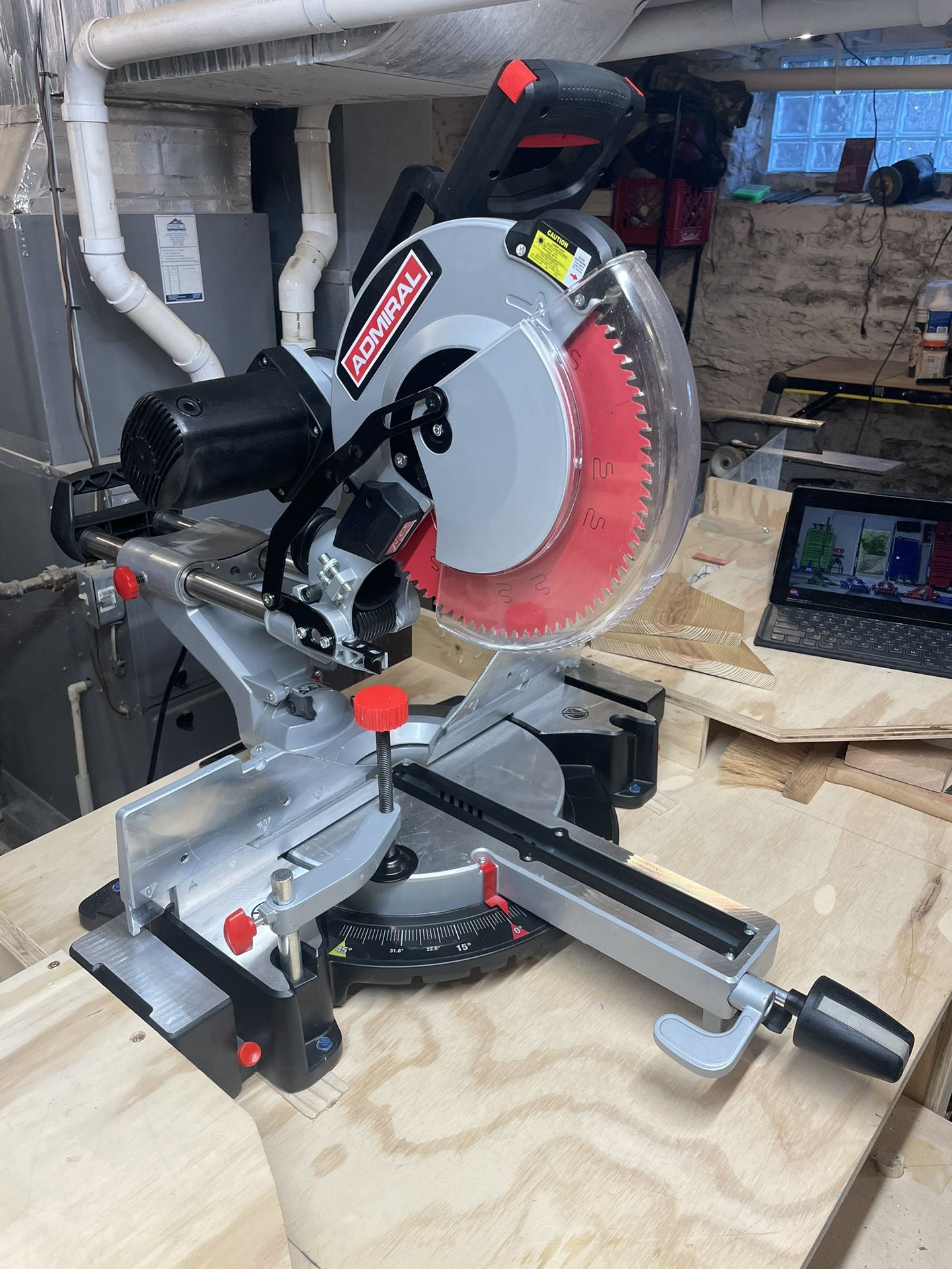 Admiral 12 in Dual-Bevel Sliding Compound Miter Saw