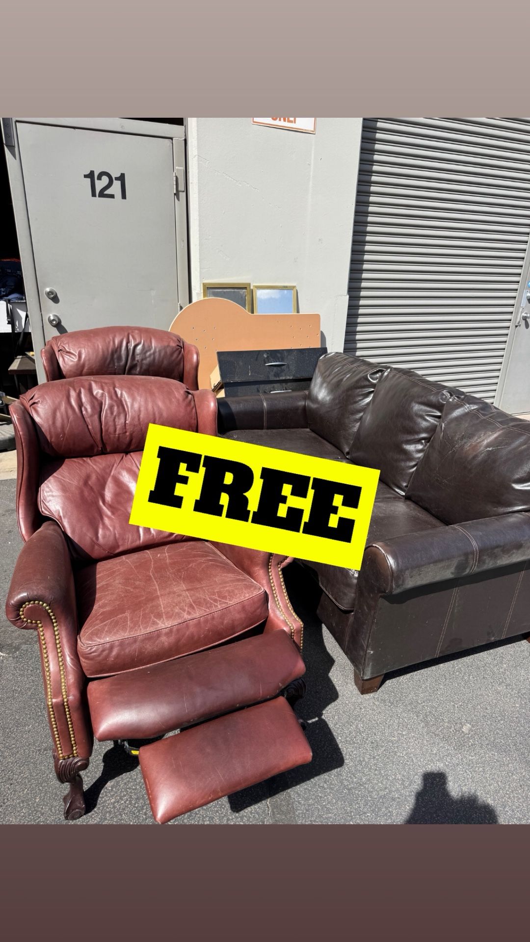 FREE FCFS Couch Desk Chairs