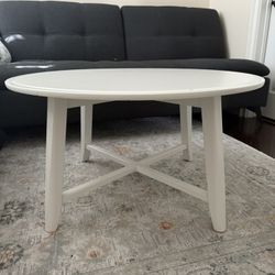 Round White Coffee Table