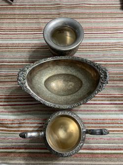 Silver and copper antique items 400.00 or best offer