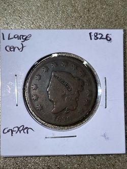 1826 US Large Cent Copper Coin