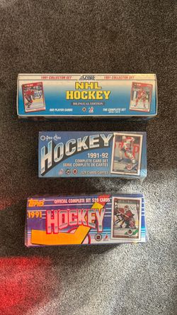 1991 factory sealed hockey sets