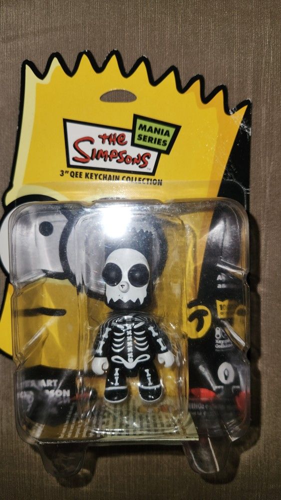 2007 The Simpsons Treehouse Of Horror Bart Simpson Keychain 