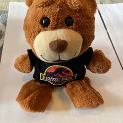 Rare Universal Studios Jurassic Park Teddy Bear