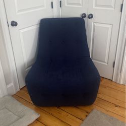 PB Teen Navy Blue Armless Chair 