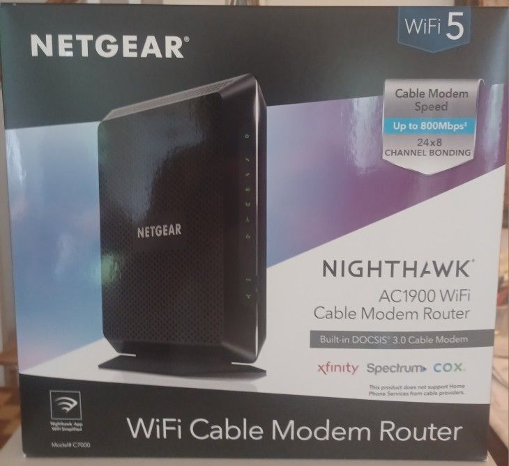 Cable Modem Router Netgear Nighthawk AC1900 WIFI