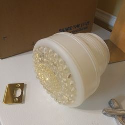 Vintage Light bulb Cover  With Strange Design - Made In The USA!