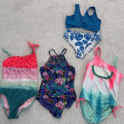 Girls 10-12 one piece swim suits