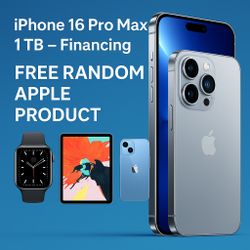 iPhone 16 Pro Max 1TB – Finance + Get a Free Apple Product