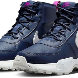 Nike Big Kid's Air Max Goaterra 2.0 Midnight Navy/Metallic Silver size 6.5Y