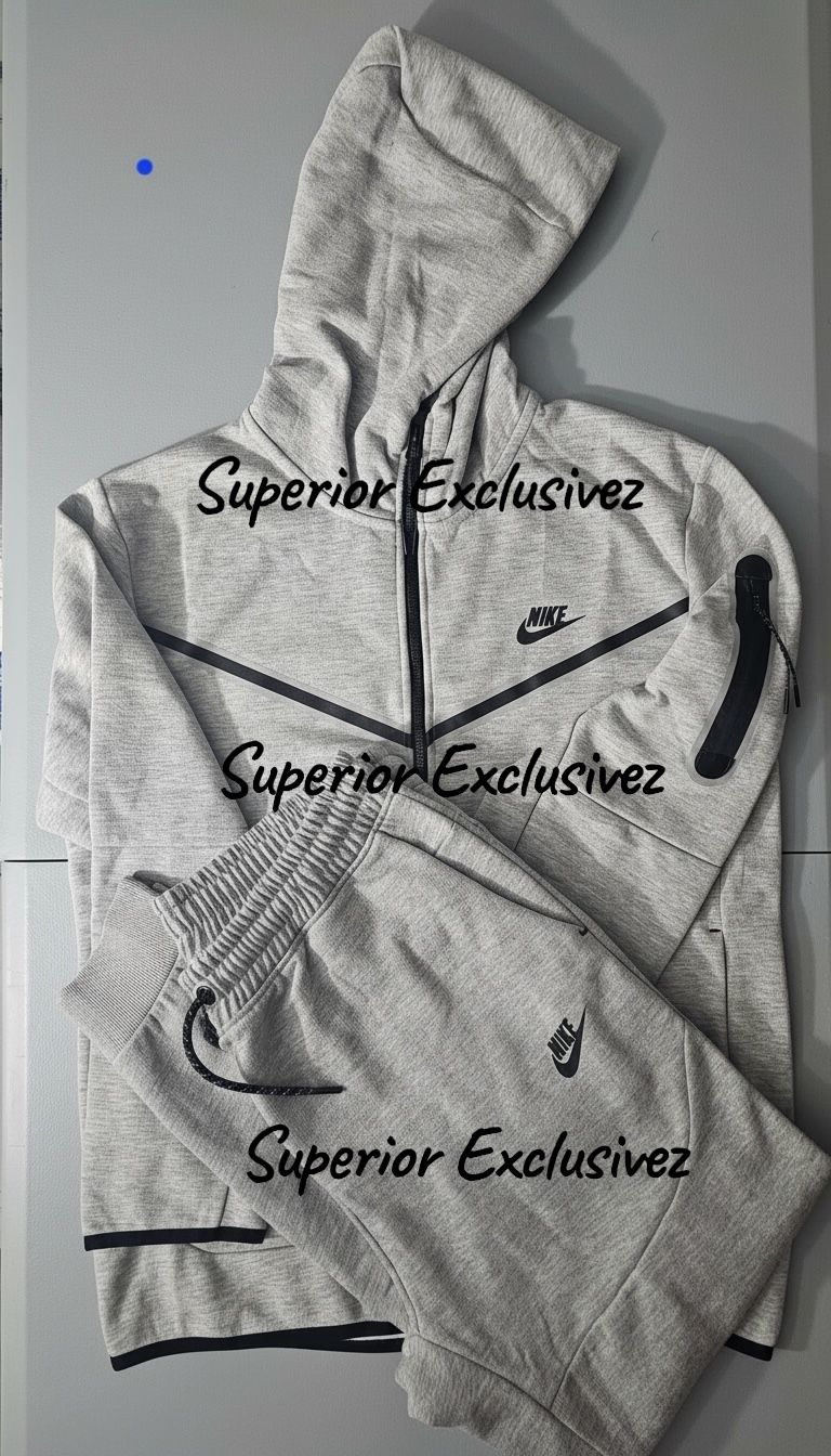 Nike Tech Grey Hoodie And Jogger Set Unisex 