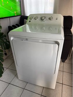 General Electric White Dryer Gas