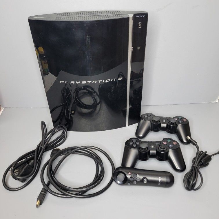 Sony PS3 Console CECHPO1 w/ 3 Remotes- Working
