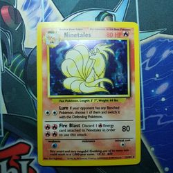 Ninetales Base Set Unlimited - (Excellent/Light Play Condition) - Pokemon