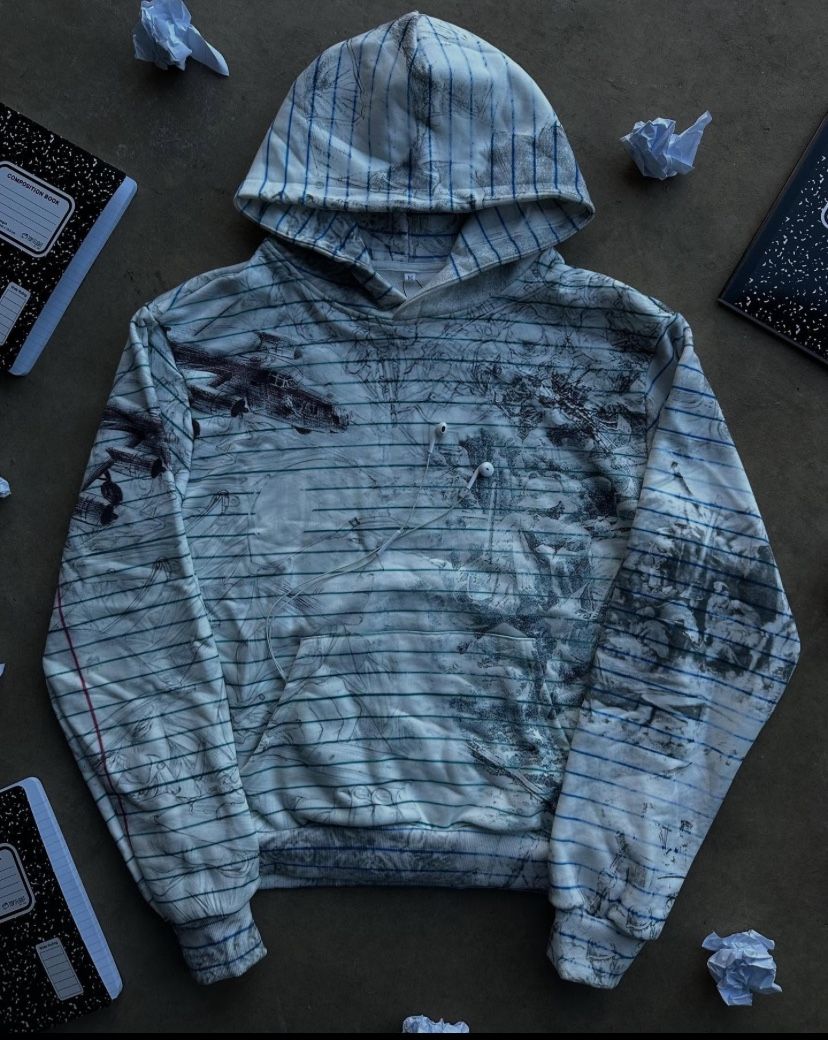 Peace In War Notebook Hoodie Size S Limited Edition