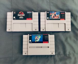 Authentic super Nintendo SNES game lot of 3 Adult owned fully functional purchase for collecting in very good condition please read info check photos