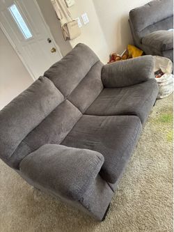 Grey sofas