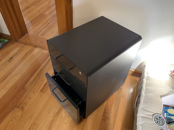 Poppin Charcoal Stow 3 Drawer File Cabinet Almost New For Sale In New York Ny Offerup
